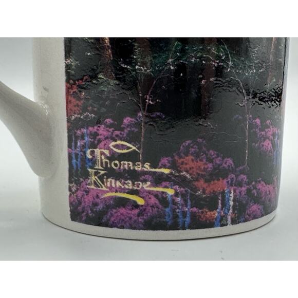 Vintage Designpac Spring Gate Thomas Kinkade Art Scene Mug coffee tea cup 1996 - Picture 5 of 11